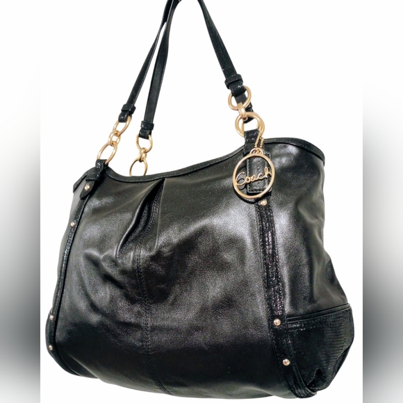 Coach Alexandra Python Chain Shoulder Bag NWOT - Picture 2 of 16